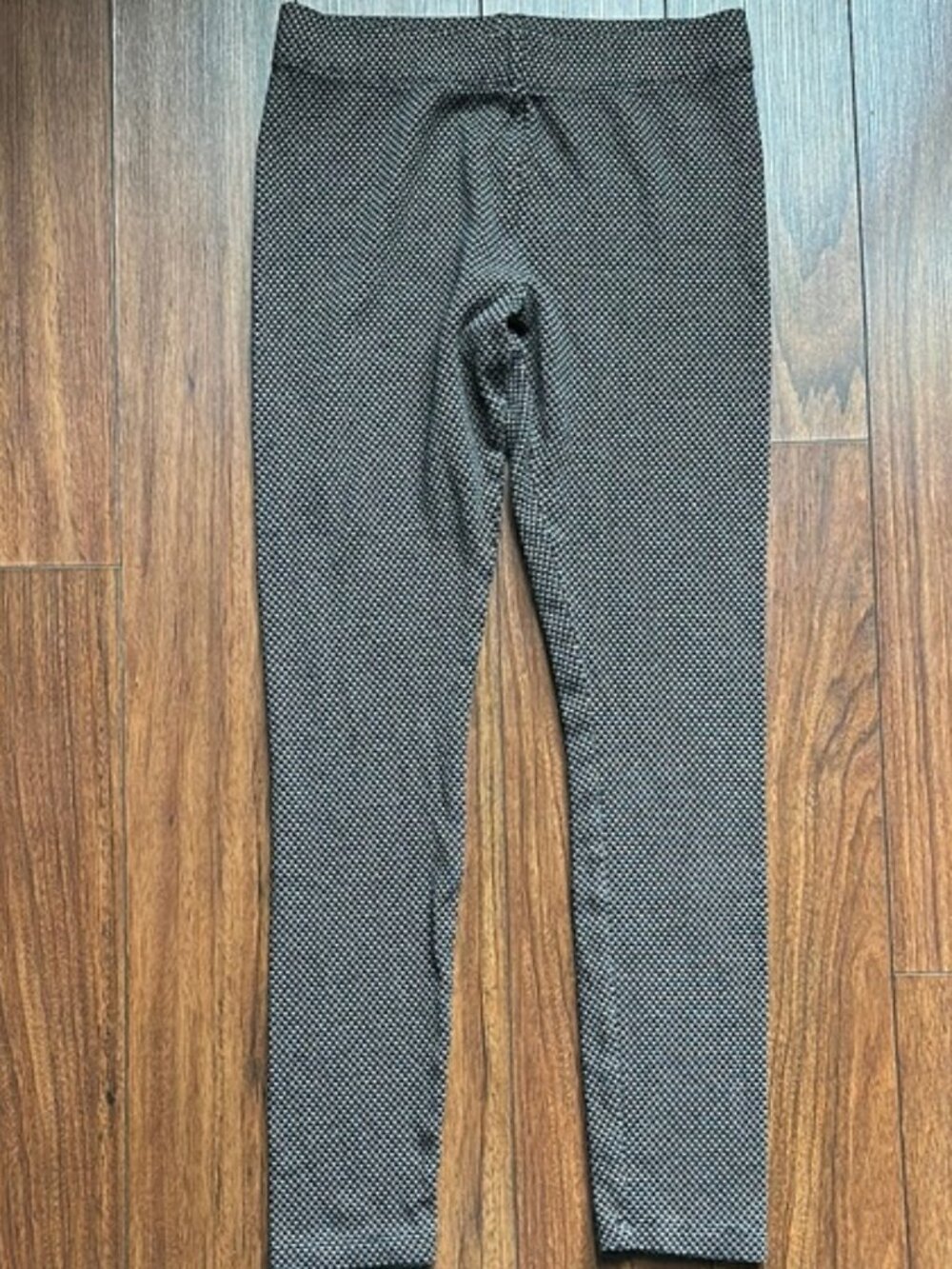 Black and Tan Leggings with Elastic Waistband
